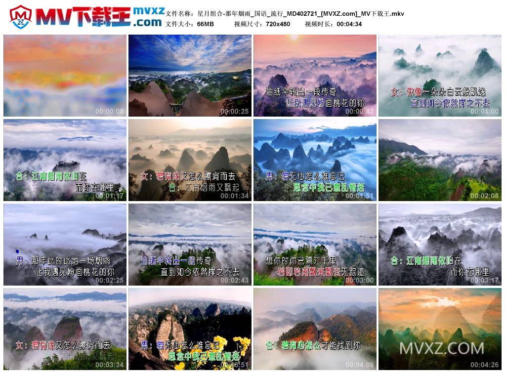 星月组合-那年烟雨_国语_流行_MD402721